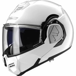 Hot Sale 😀 Plastic Ls2 Ff906 Advant Solid Modular Helmet White 🎁