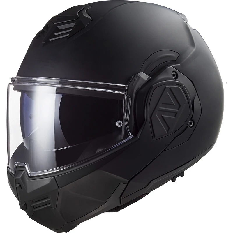 Budget 🎁 Plastic Ls2 Ff906 Advant Noir Modular Helmet Black 🔥