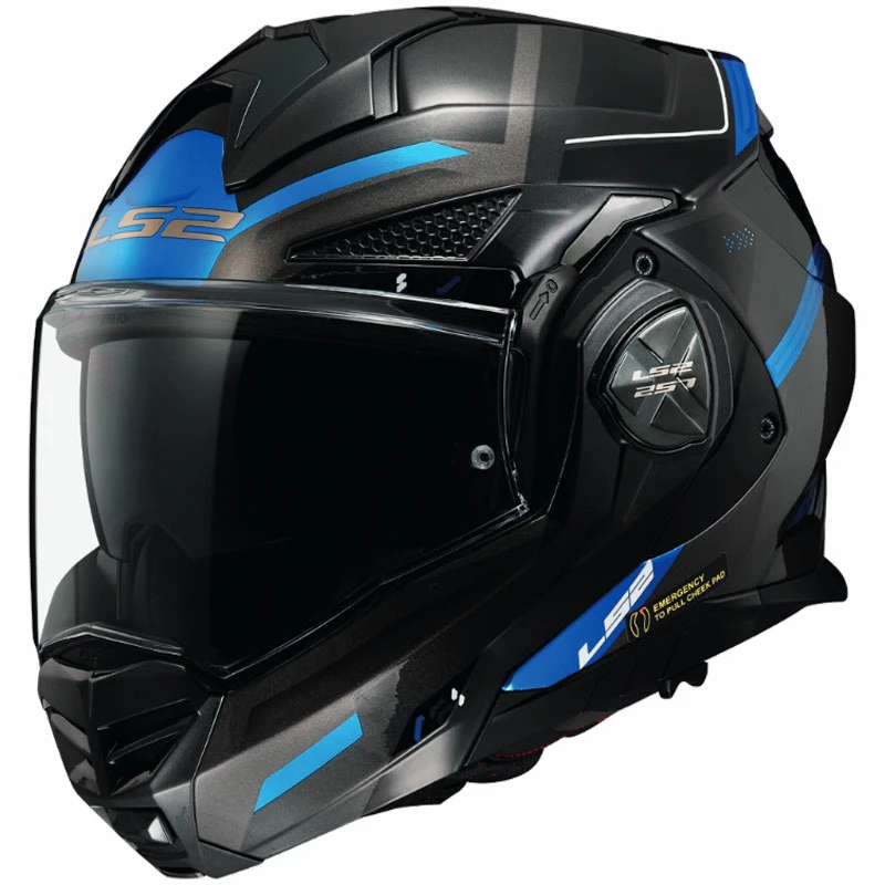 New π Fiber Ls2 Ff901 Advant X Spectrum Helmet Titanium Blue π