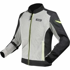Best Sale ⌛ Ventilated Ls2 Airy Jacket Black Grey Yellow 🛒