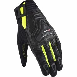 Promo ⭐ Racing Ls2 All Terrain Gloves Black Hv Yellow ✔️