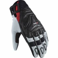 Buy 😉 Racing Ls2 All Terrain Gloves Grey Red 😀