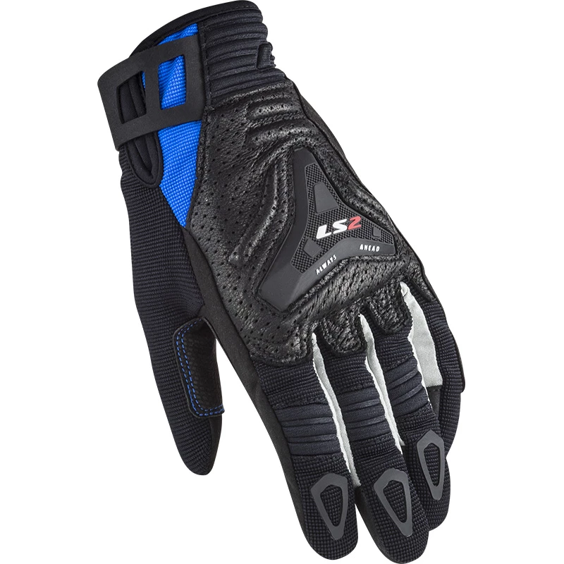 Cheapest 😍 Racing Ls2 All Terrain Lady Gloves Black Blue 🔔