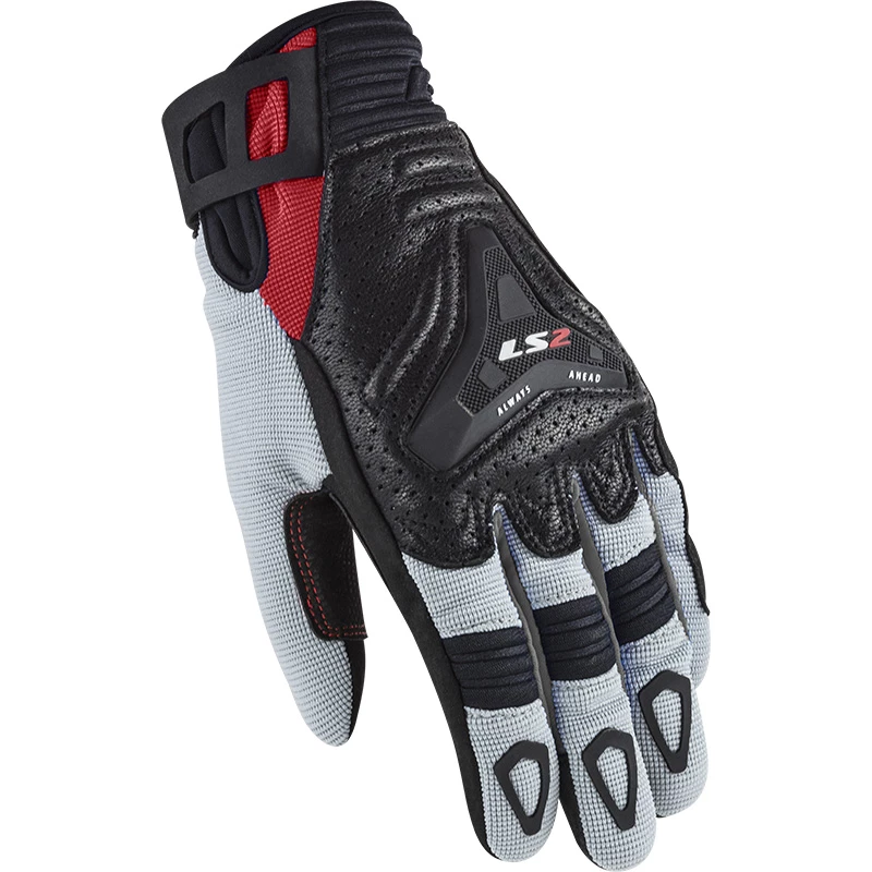 Hot Sale 😍 Racing Ls2 All Terrain Lady Gloves Grey Red 😍