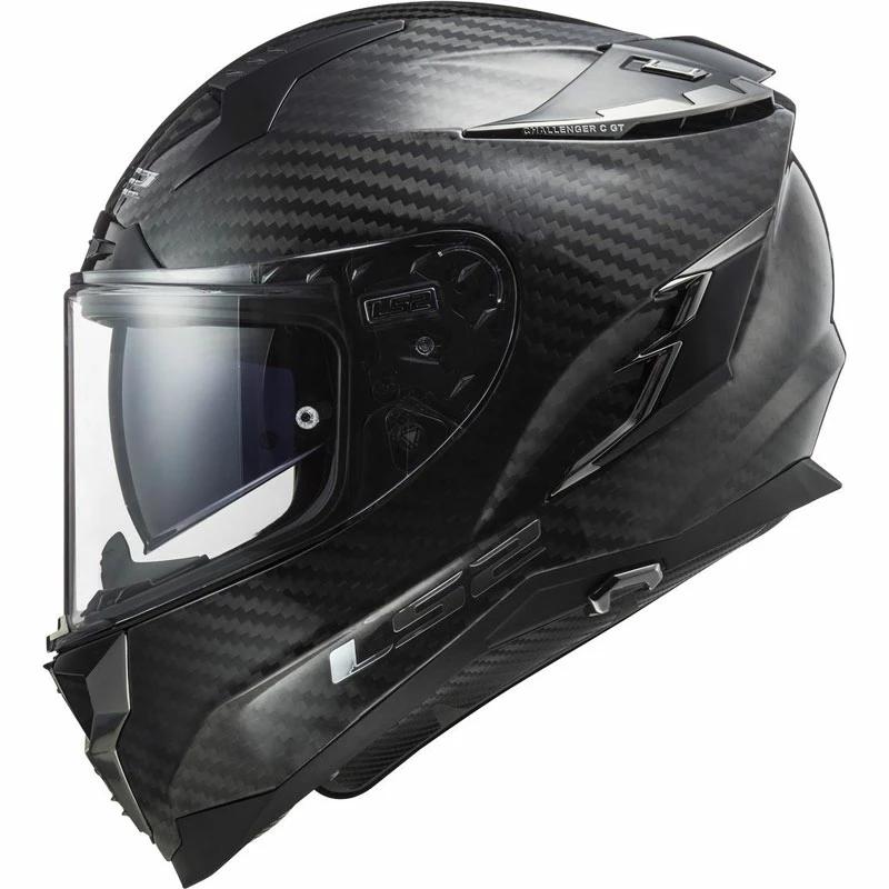 Cheap โ Fiber Ls2 Ff327 Challenger Carbon Solid Helmet Black ๐ - Image 2