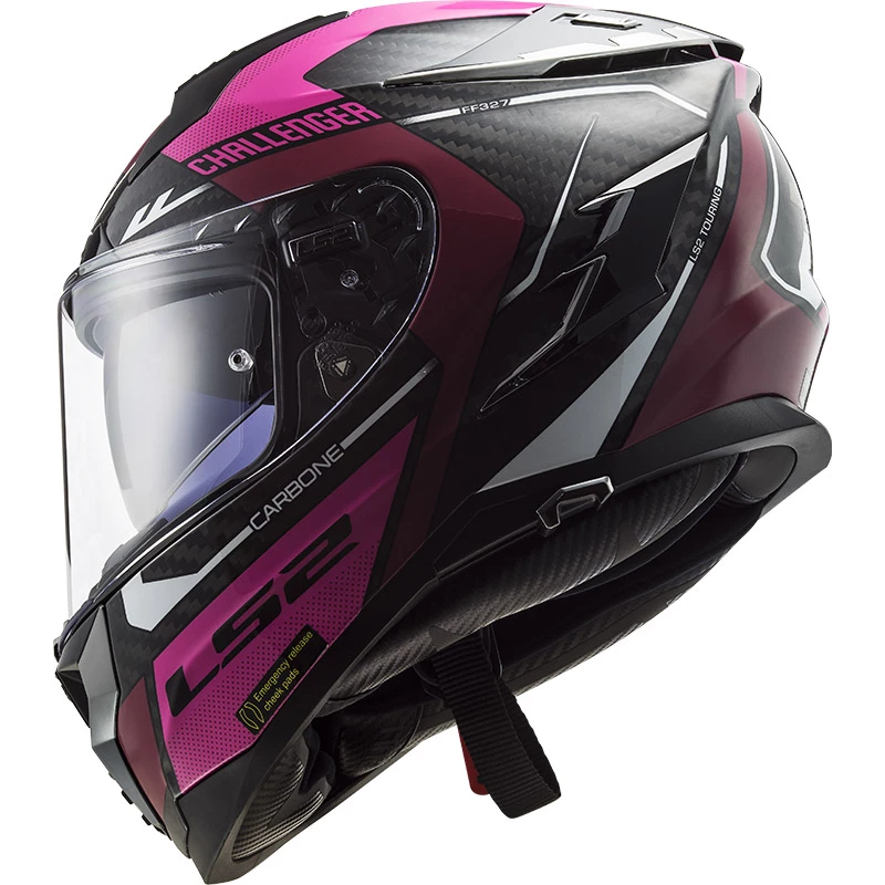 Best Pirce ๐ Fiber Ls2 Ff327 Challenger Carbon Thorn Helmet Pink โค๏ธ - Image 3