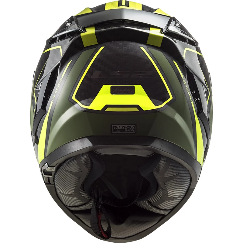 New 🤩 Fiber Ls2 Ff327 Challenger Carbon Thorn Helmet Military Green ⌛ - Image 4