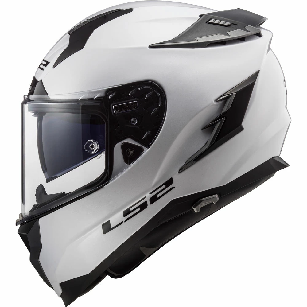 New 🛒 Fiber Ls2 Ff327 Challenger Solid White 😀 - Image 4