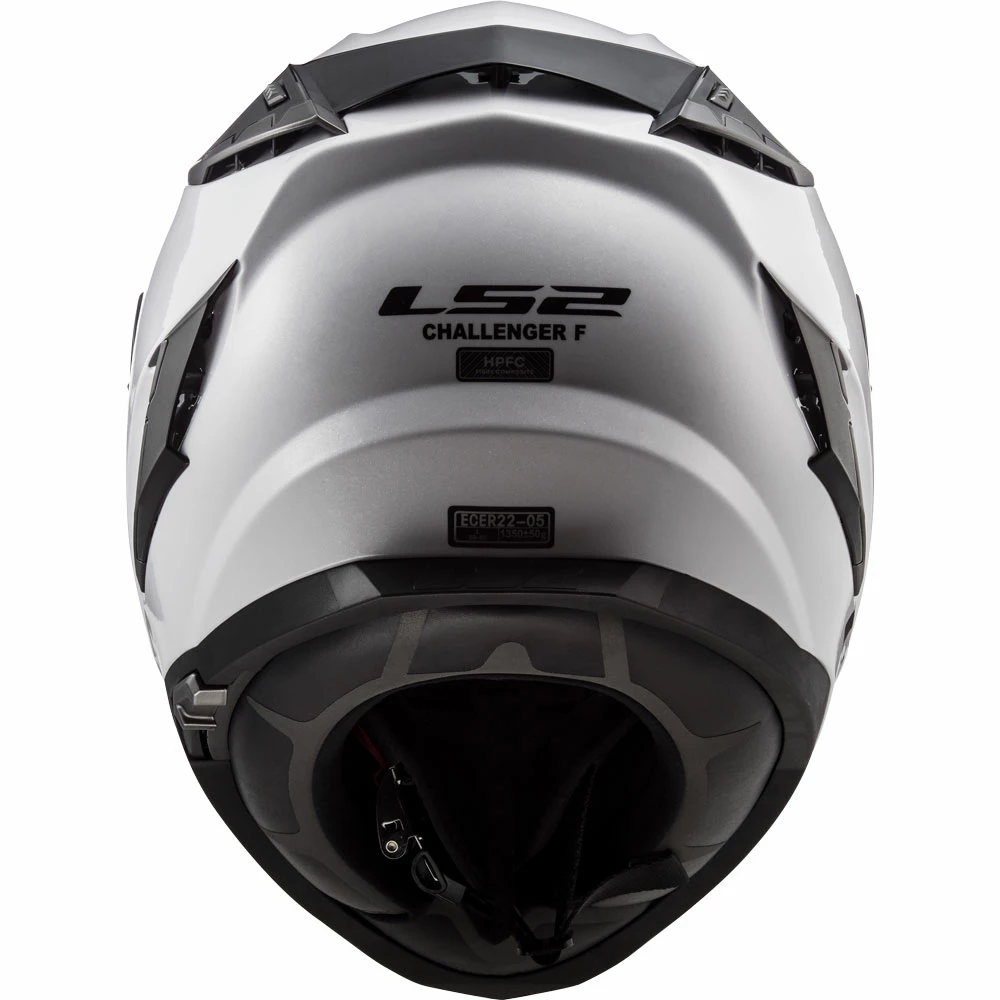 New 🛒 Fiber Ls2 Ff327 Challenger Solid White 😀 - Image 3