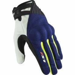 Cheap 👍 Summer Ls2 Dart 2 Gloves Blue Hv Yellow 🥰