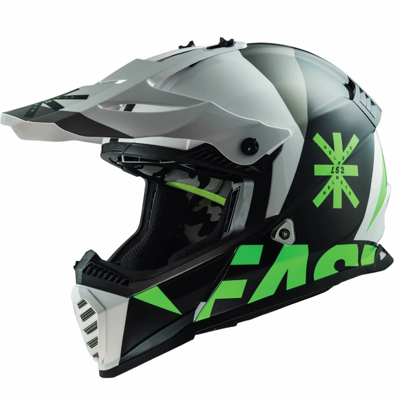 Hot Sale π Plastic Ls2 Mx437 Fast Evo Heavy Helmet Black White π