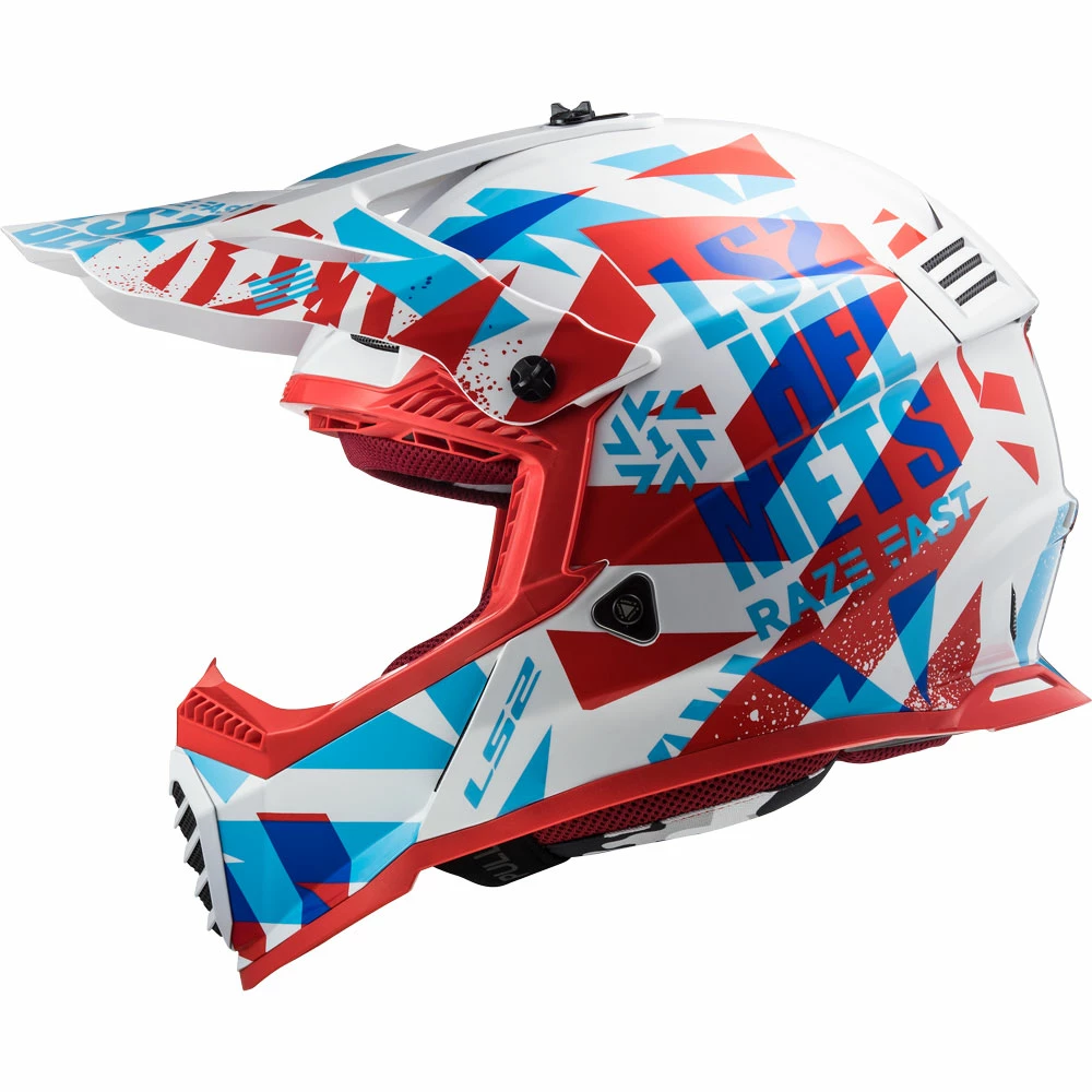 Cheap β Plastic Ls2 Mx437 Fast Evo Funky Red White π - Image 2