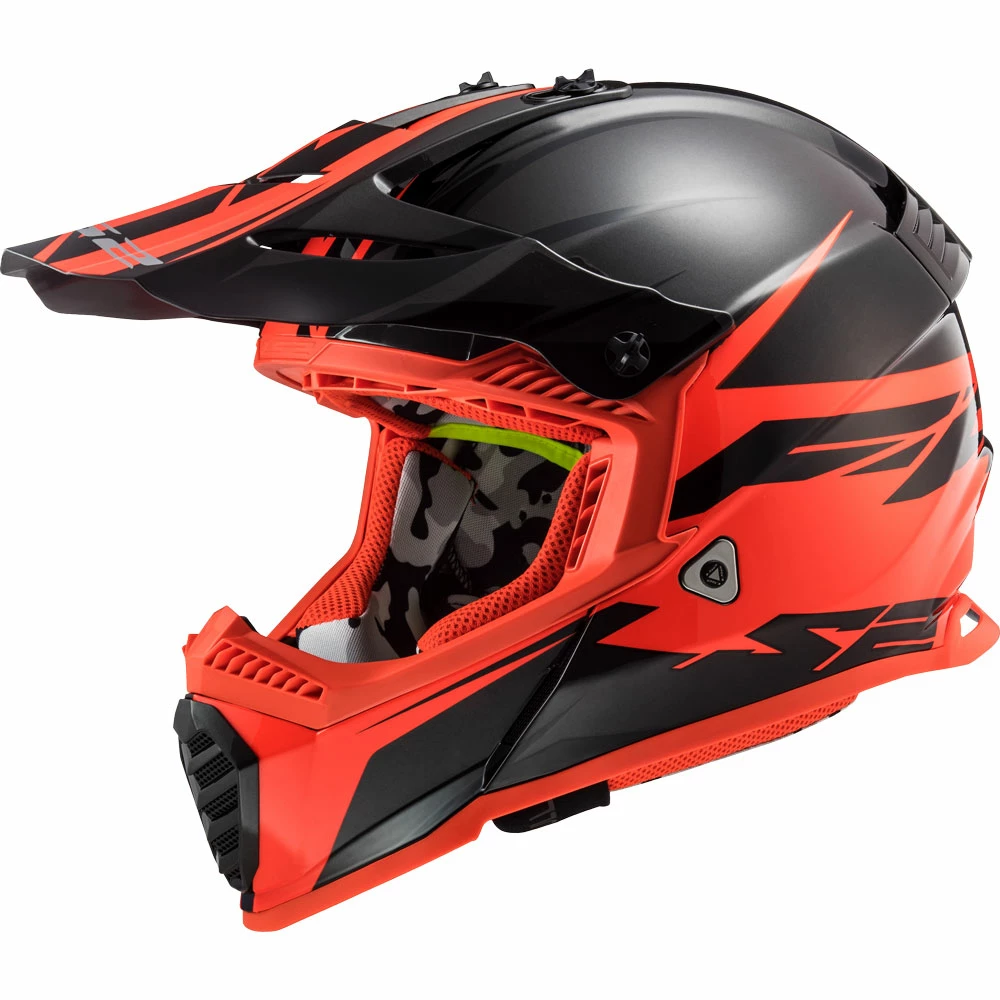 Deals π Plastic Ls2 Mx437 Fast Evo Roar Matt Black Red π§¨