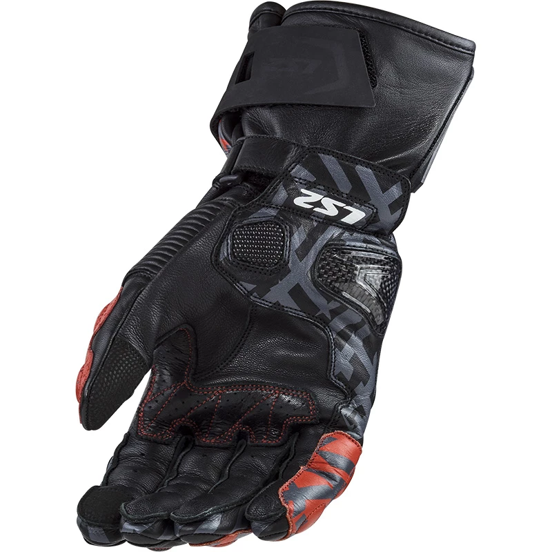 Deals ๐ Racing Ls2 Feng Gloves Black Red ๐ - Image 2