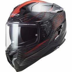 Best deal 👏 Fiber Ls2 Ff327 Challenger Carbon Fold Helmet Red 👏
