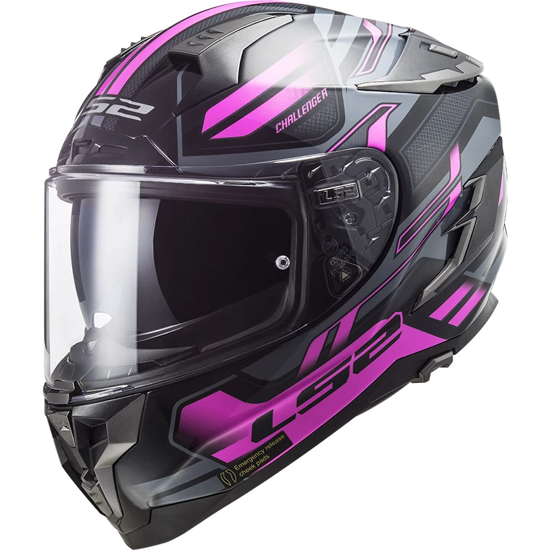 Promo π Fiber Ls2 Ff327 Challenger Spin Helmet Titanium Pink π 1 Promo π Fiber Ls2 Ff327 Challenger Spin Helmet Titanium Pink π