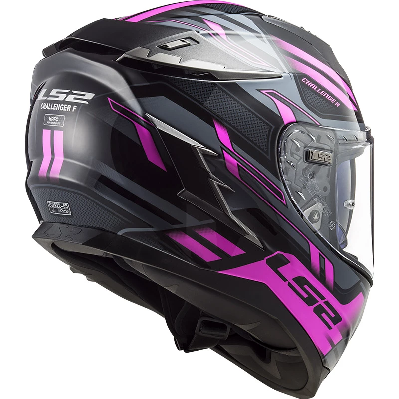 Promo π Fiber Ls2 Ff327 Challenger Spin Helmet Titanium Pink π 3 Promo π Fiber Ls2 Ff327 Challenger Spin Helmet Titanium Pink π - Image 3
