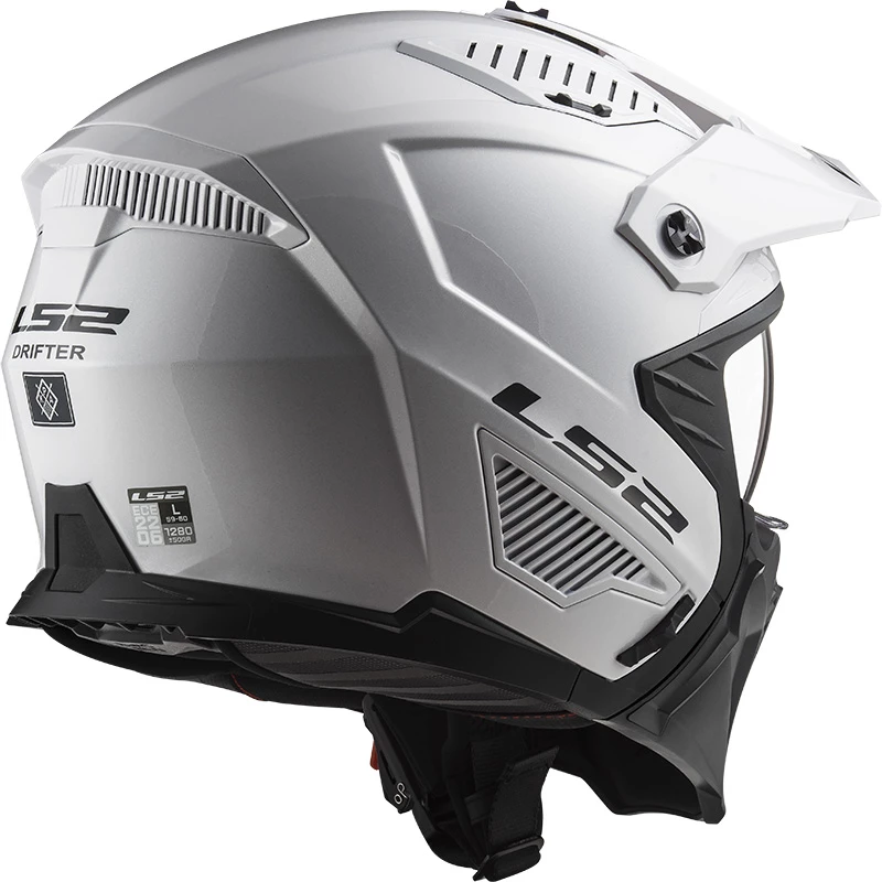 Buy ๐ Removable Chin Ls2 Ff606 Drifter Solid Helmet White ๐ - Image 2