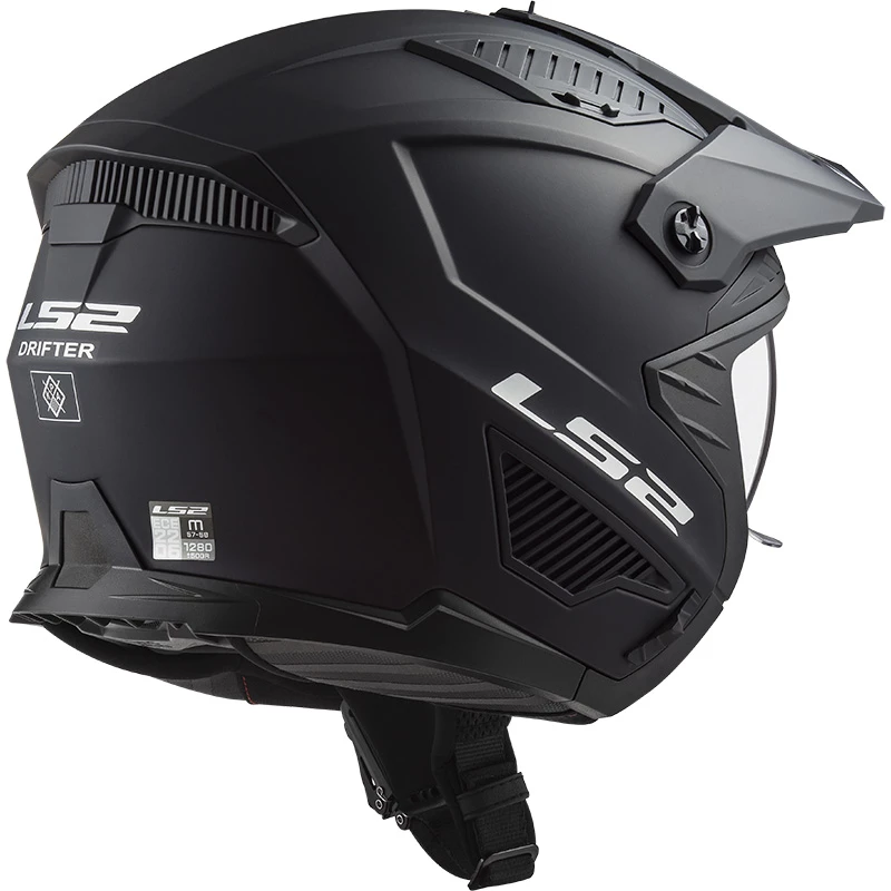 Cheap ๐ Removable Chin Ls2 Ff606 Drifter Solid Helmet Black Matt ๐ - Image 5