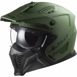 Brand new 🤩 Removable Chin Ls2 Ff606 Drifter Solid Helmet Green Matt 🤩