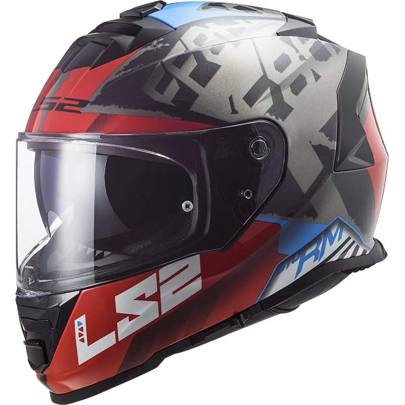 Buy π Plastic Ls2 Ff800 Storm Sprinter Helmet Black Red Titanium β
