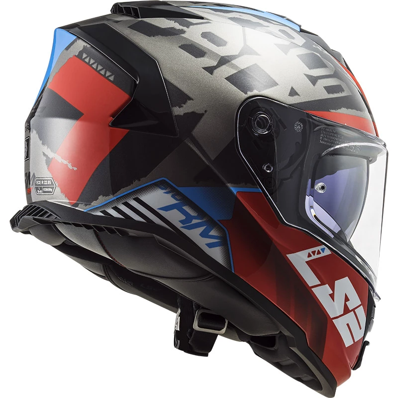 Buy π Plastic Ls2 Ff800 Storm Sprinter Helmet Black Red Titanium β - Image 2