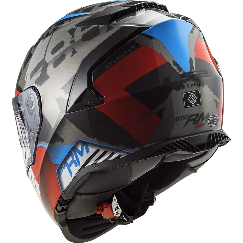 Buy π Plastic Ls2 Ff800 Storm Sprinter Helmet Black Red Titanium β - Image 3