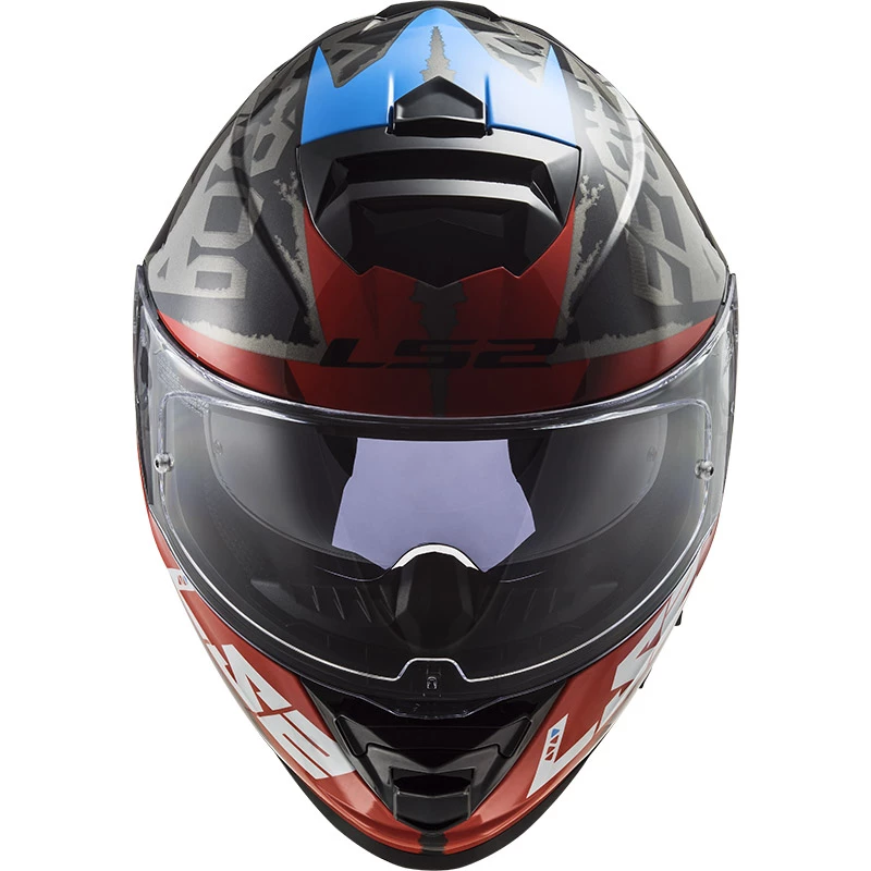 Buy π Plastic Ls2 Ff800 Storm Sprinter Helmet Black Red Titanium β - Image 4