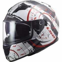 New 🛒 Plastic Ls2 Ff320 Stream Evo Tacho Helmet White Red 😉