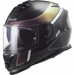 Best Sale ❤️ Plastic Ls2 Ff800 Storm Velvet Helmet Black Rainbow 🎉