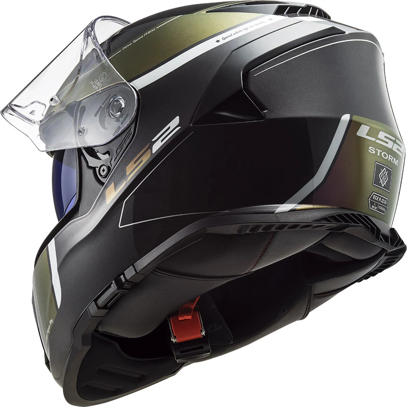 Best Sale β€οΈ Plastic Ls2 Ff800 Storm Velvet Helmet Black Rainbow π - Image 3