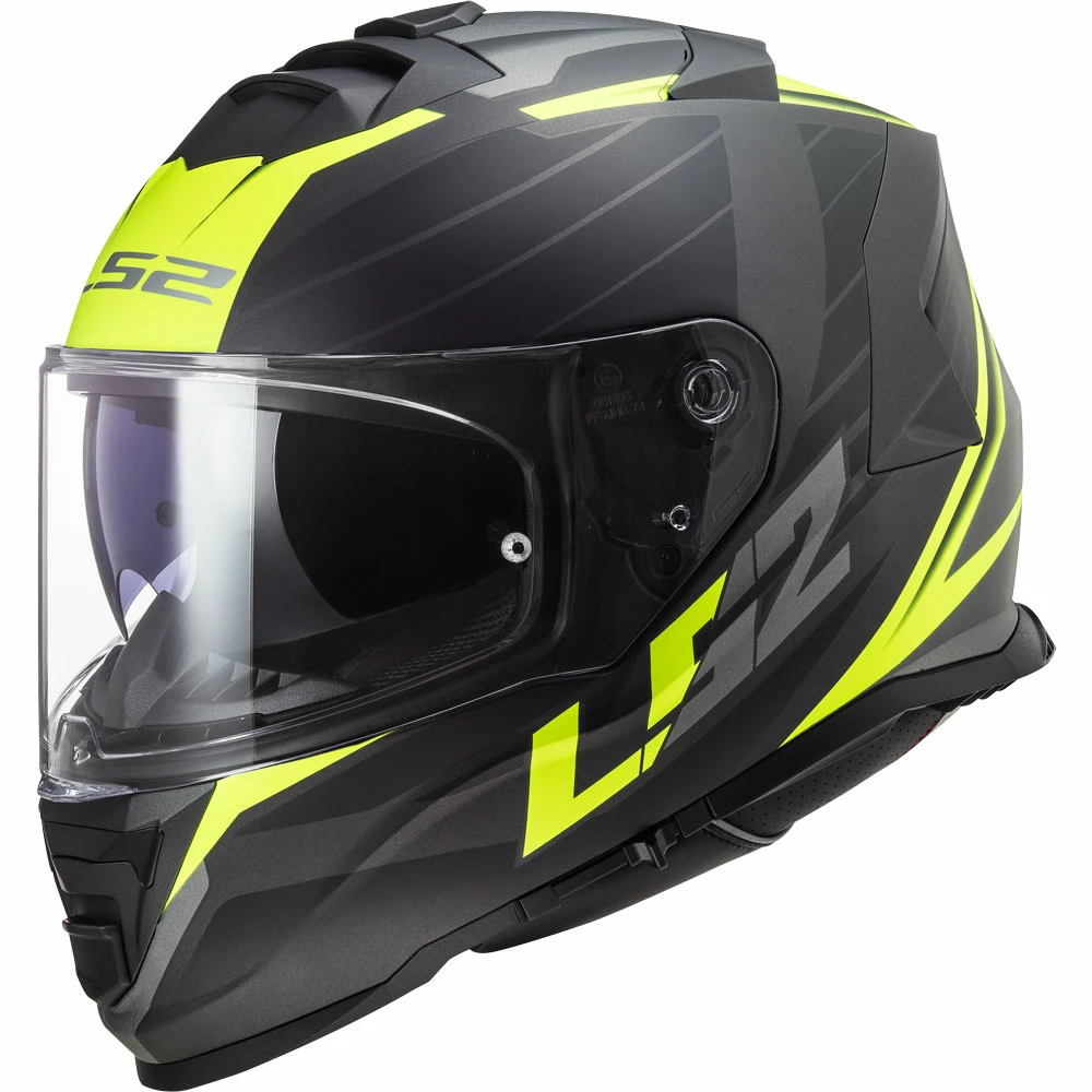 Brand new β€οΈ Plastic Ls2 Ff800 Storm Nerve Matt Black Hv Yellow π