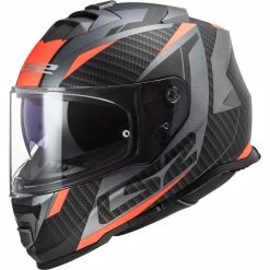 Hot Sale 🎁 Plastic Ls2 Ff800 Storm Racer Matt Titanium Fluo Orange 👍