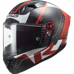 Promo 😍 Fiber Ls2 Ff805 Thunder Carbon Racing1 Helmet Red 🛒