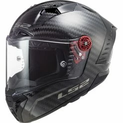 Budget ❤️ Fiber Ls2 Ff805 Thunder Carbon Solid 06 Helmet Black 🔔