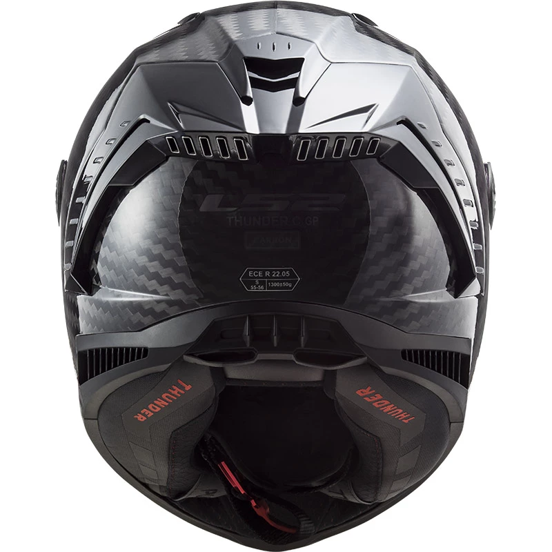 Budget β€οΈ Fiber Ls2 Ff805 Thunder Carbon Solid 06 Helmet Black π - Image 3