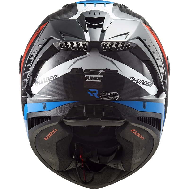 Flash Sale π Fiber Ls2 Ff805 Thunder Carbon Supra 06 Helmet Red Blue β¨ - Image 4