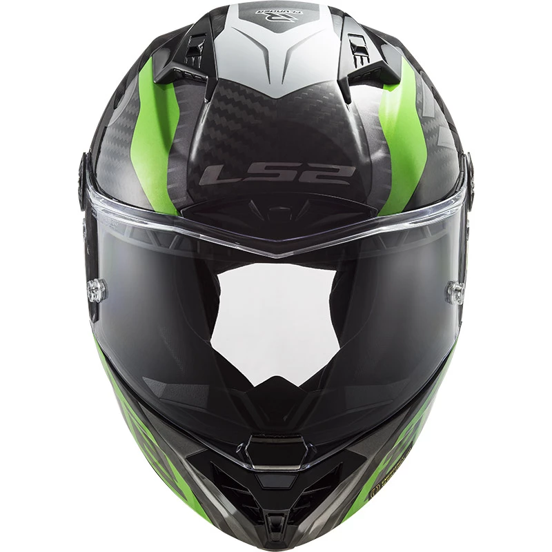Hot Sale π Fiber Ls2 Ff805 Thunder Carbon Supra Helmet Green White β - Image 4