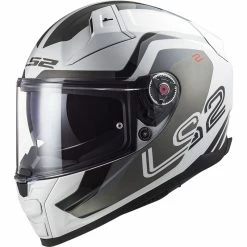 Best Pirce 😀 Fiber Ls2 Ff811 Vector 2 Metric Helmet White Silver 🎉