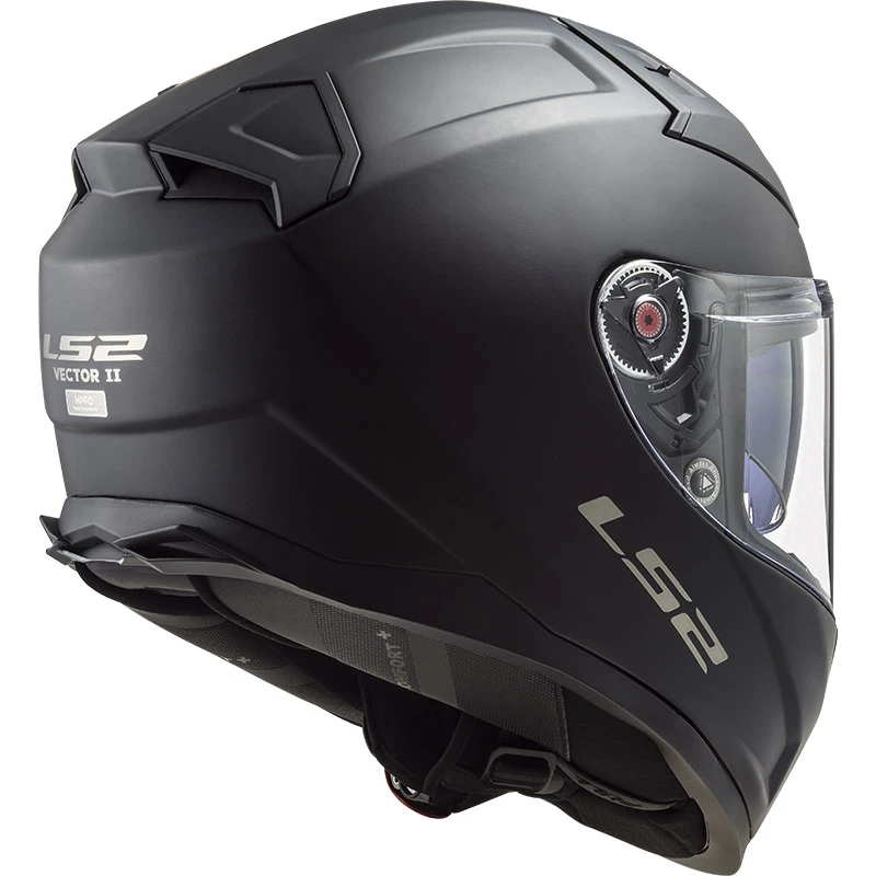 Budget ✨ Fiber Ls2 Ff811 Vector 2 Solid Helmet Black Matt 🔥 - Image 4