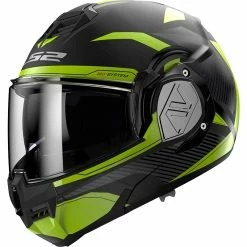 Cheap ✨ Plastic Ls2 Ff906 Advant Revo Modular Helmet Black Yellow 😉