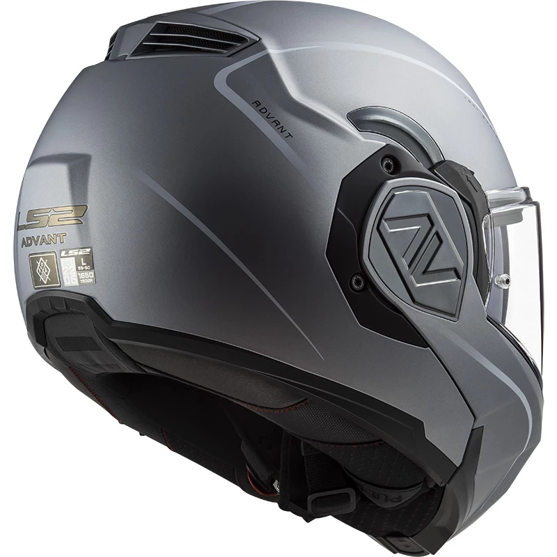 Budget 😍 Plastic Ls2 Ff906 Advant Special Modular Helmet Silver 💯 - Image 2