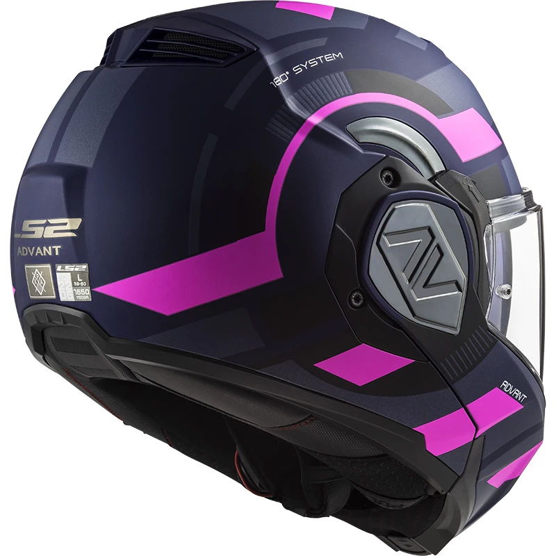 Discount 🎁 Plastic Ls2 Ff906 Advant Velum Modular Helmet Blue Pink 🥰 - Image 2