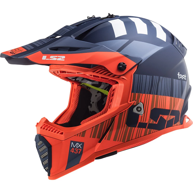 Cheap 🥰 Plastic Ls2 Fast Mini Evo Mx437j Xcode Orange Fluo Blue 😉
