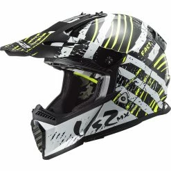 Budget 😍 Plastic Ls2 Mx437 Fast Evo Verve Helmet Black White 🔥