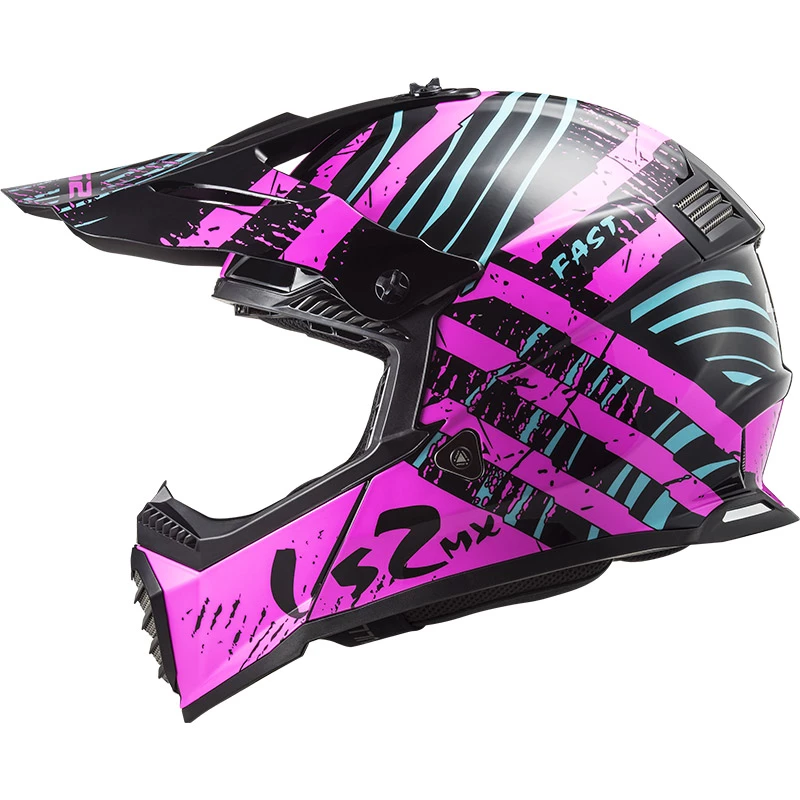 Best reviews of π Plastic Ls2 Mx437 Fast Evo Verve Helmet Black Pink Fluo π - Image 2
