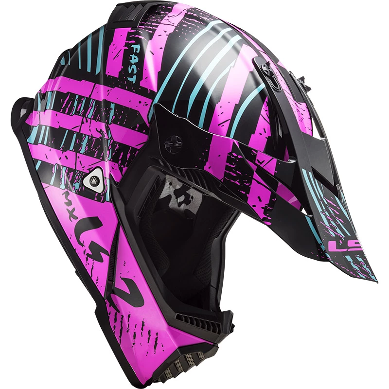 Best reviews of π Plastic Ls2 Mx437 Fast Evo Verve Helmet Black Pink Fluo π - Image 3
