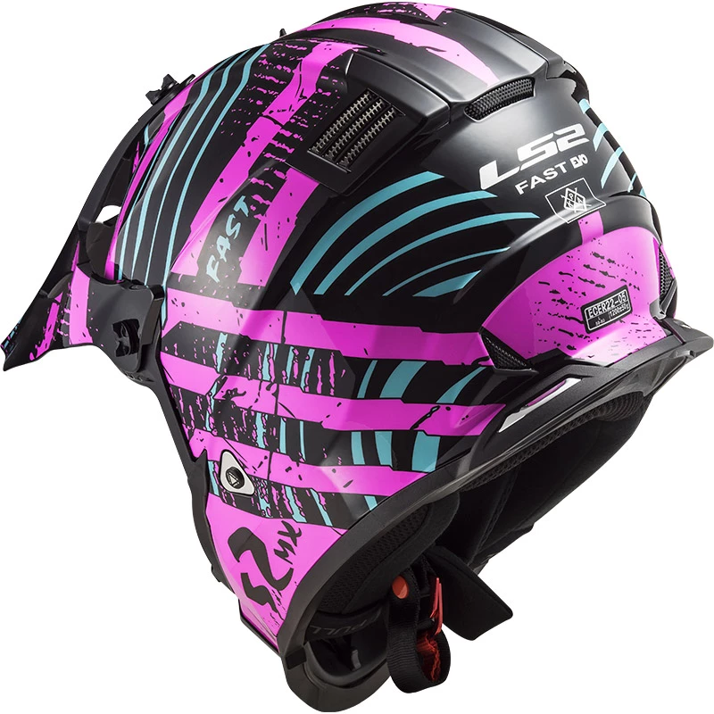Best reviews of π Plastic Ls2 Mx437 Fast Evo Verve Helmet Black Pink Fluo π - Image 4