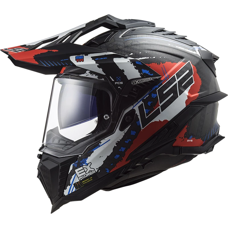 Budget 🥰 Crosstourer Ls2 Mx701 Explorer Carbon Extend Helmet Red Matt 🔔 - Image 2