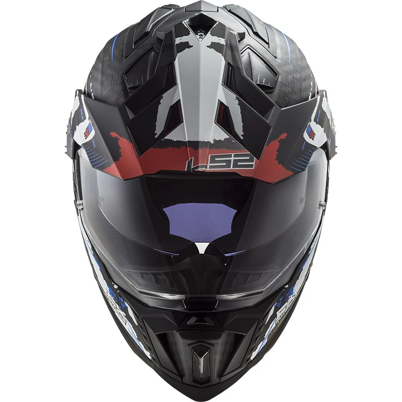 Budget 🥰 Crosstourer Ls2 Mx701 Explorer Carbon Extend Helmet Red Matt 🔔 - Image 3